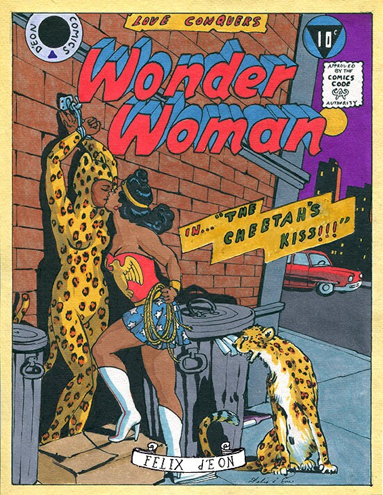 The Cheetah's Kiss Felix dEon Large Print Lesbian Comic | Etsy