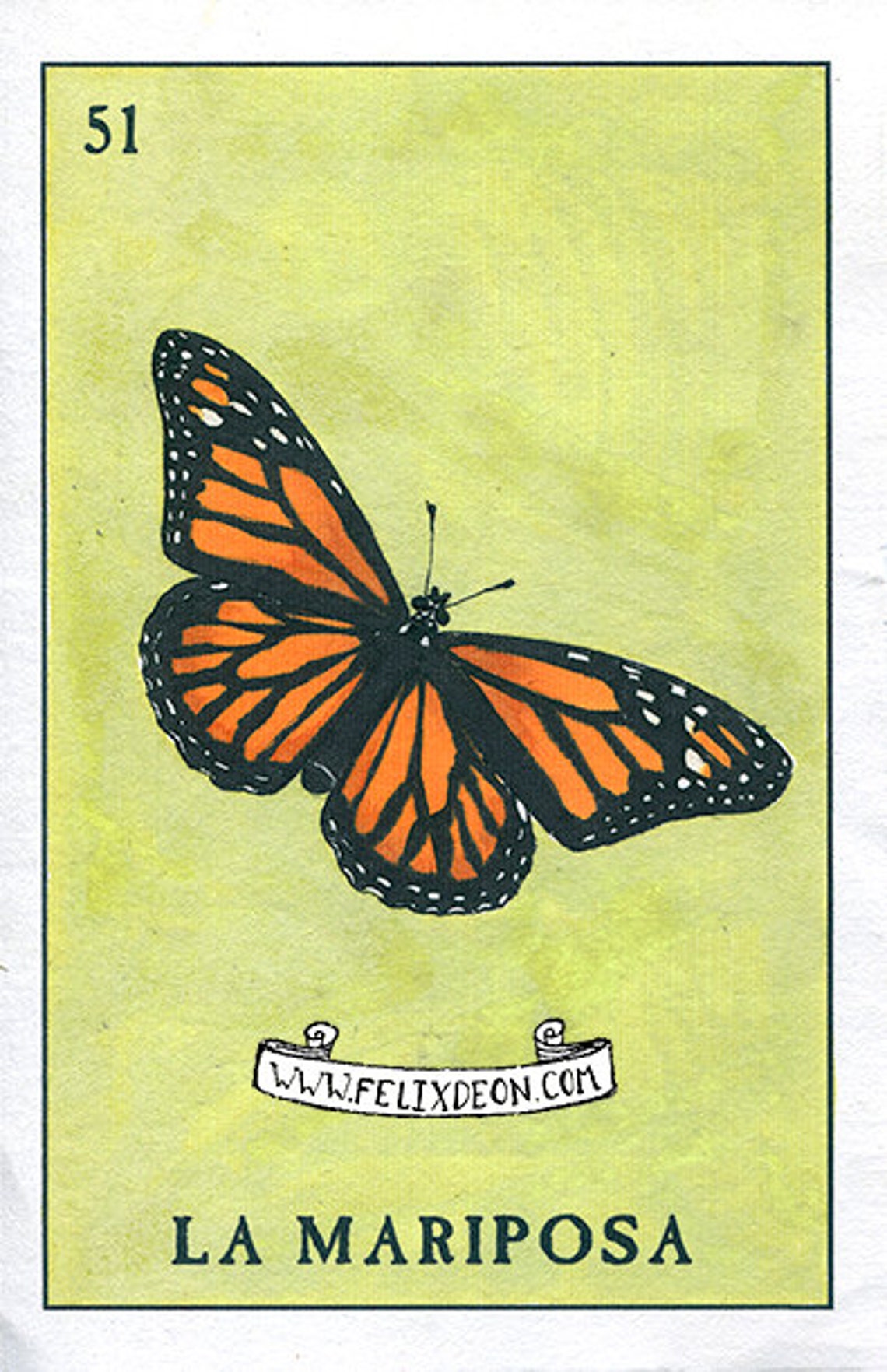 La Mariposa Gay Butterfly Mexican Spanish Slang Queer Loteria Etsy