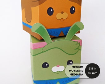 Medium Octonauts Dashi Tweak Treat Box - DIY Printable