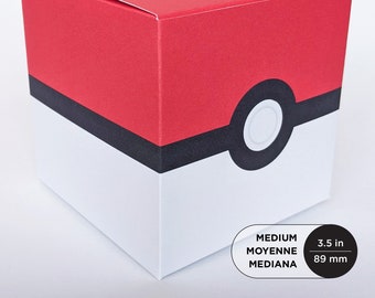 Medium Pokeball Treat Box - DIY Printable