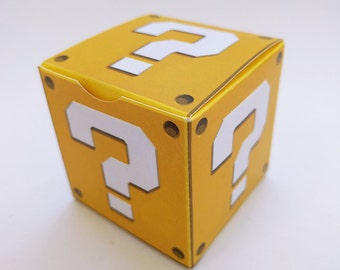 Super Mario Question Treat Box - Stampabile fai da te