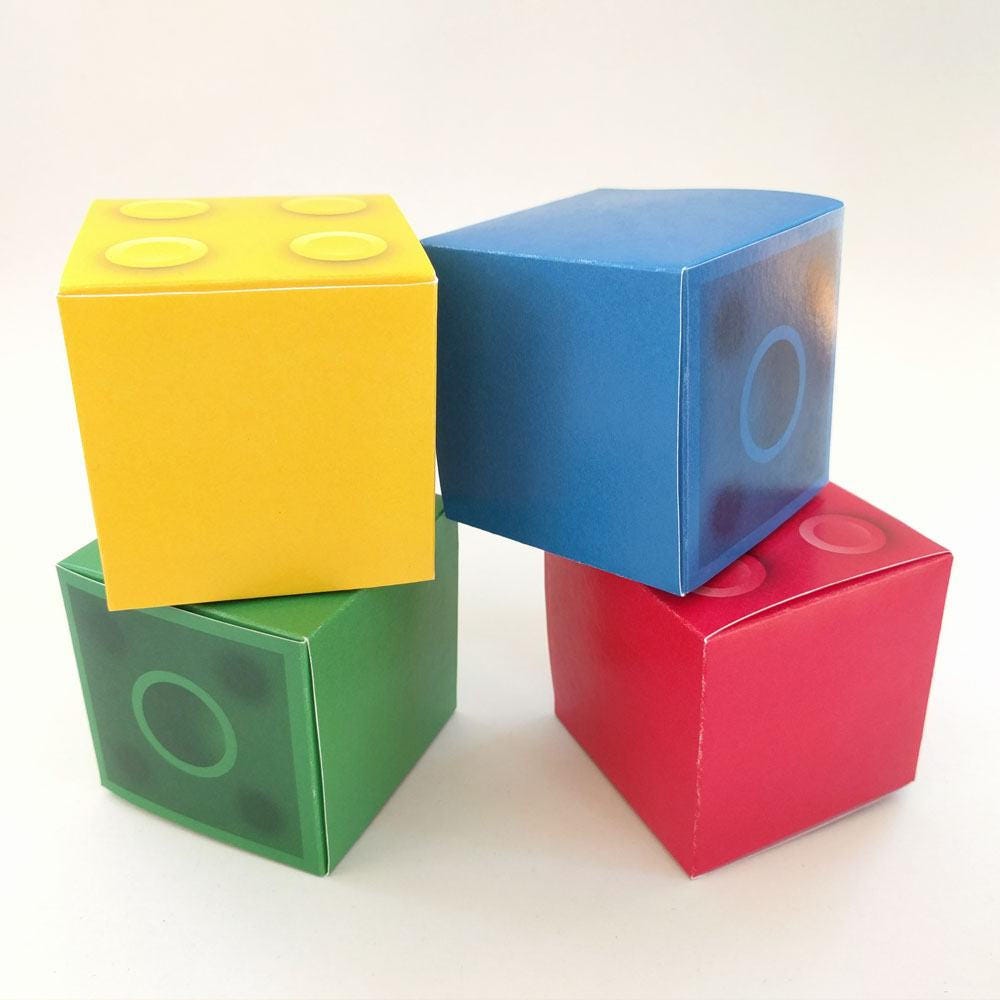 Lego Duplo Brick Treat Box Diy Printable Etsy