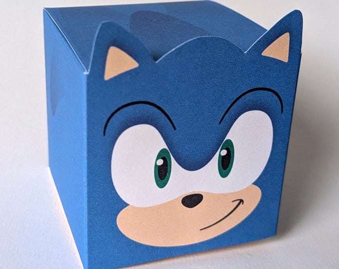 Sonic Hedgehog Treat Box - DIY Printable - Etsy