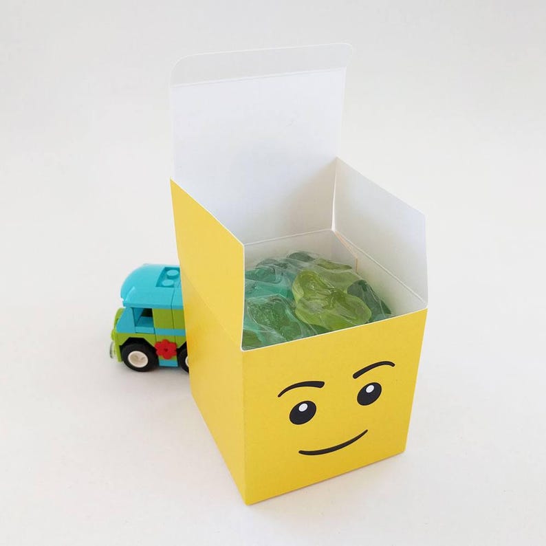 DIY Printable Lego Head Classic Treat Box