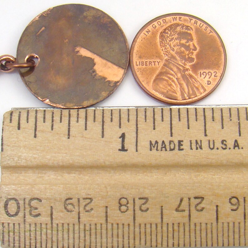 22mm small flat handmade etched metal jewelry supply Round letter Y charm