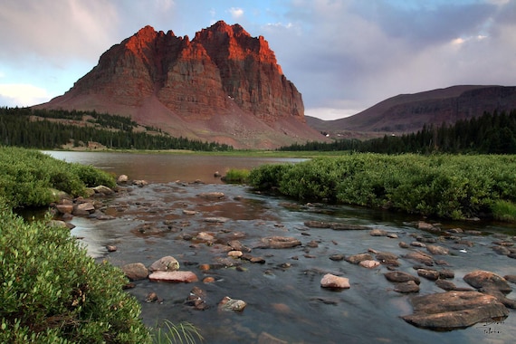 Uinta Mountains Sunset: Utah Landscape Photography Art - Archival Prints, Canvas, Metal - bp0009
