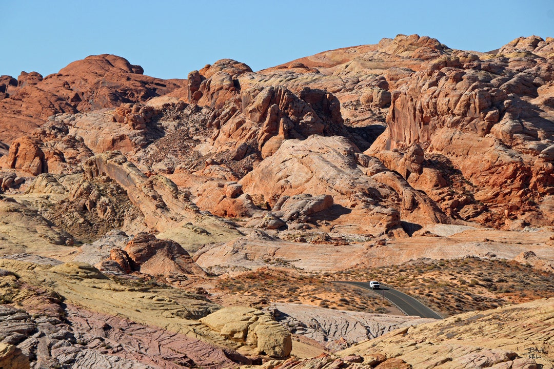 Pastel Road - Valley of Fire, Nevada - Photograph Print Poster Picture ...