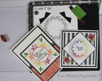 12 Sided Wreath Template for Stamp Positioning Tool for 3 inch square