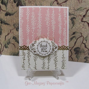 Stampin&#39;Up Thank you for Caring A2 card with Bundle of Joy by Jeanette S. Cobb