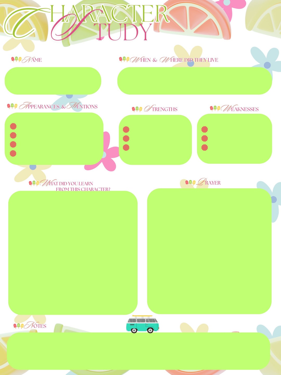 Bible Study Templates Etsy