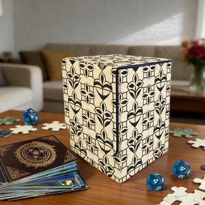 Exquisite MTG/Trading Card Box Gift, Picture Card Organizer Box Decoration, 100+ Sleeved Cards, Exquisite Card Organizer Box, Card Box Gifts