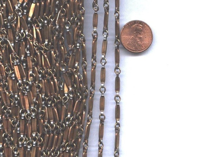 10 Feet of Plated Flat Link Chain, Silver Loops, Narrower Width - Etsy
