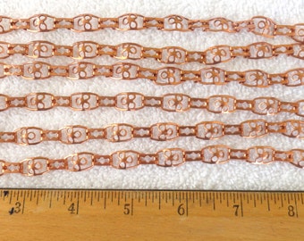 50 Copper Plated/Steel Bracelet Components/Chain Pieces, 7.5 Inches Each, Inventory Closeout