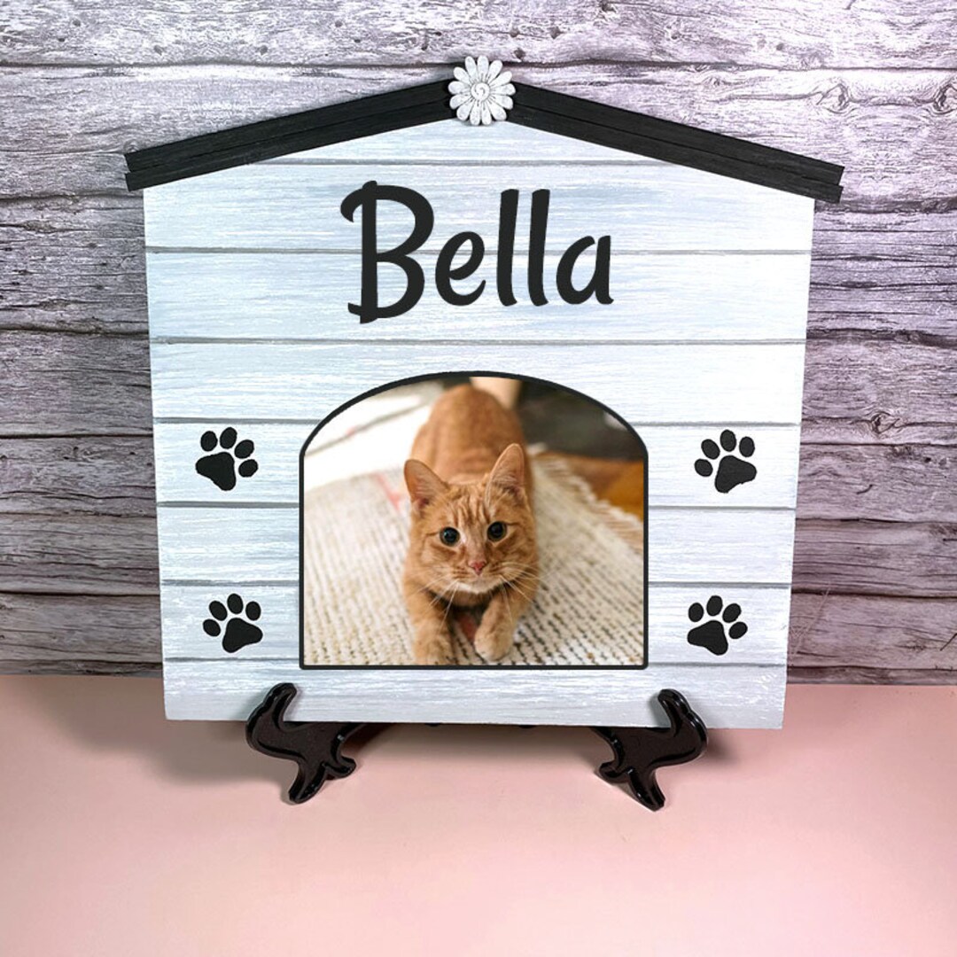 Picture of Personalized Pet Photo Sign, Custom Cat Name Sign, Custom Dog Name Sign ...