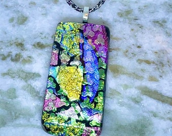 Dichroic Glass Pendant,