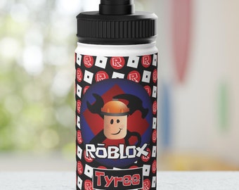 Roblox Builderman Water Bottle Gifts, The Builder Customizable Drink Cup Personalized Tumbler School Bottles For Kids Custom Cups Gamer Gear