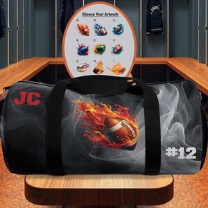 Sac de sport personnalisé, Sac de sport, Sac de sport pour homme, Équipe de football, Sac fourre-tout, Sac à dos de sport, Sac de sport, Cadeau de football, Football pour garçons