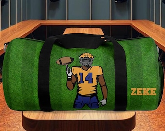 Benutzerdefinierte Fußballmannschaft Seesack, Sporttasche, Jungen-Fußballtasche, Fußballgeschenk, Namens-Fußballtasche, Beutelanhänger Fußball, Herren Seesack, Fußball