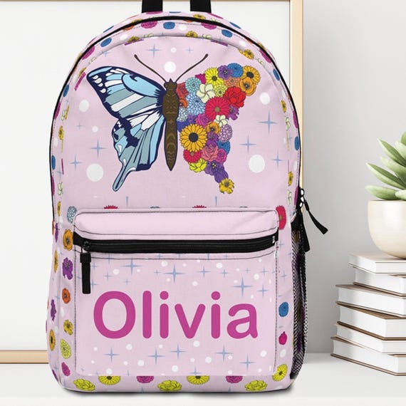 ◆THE MUSEUM VISITOR◆ FLOWER BROOCH BACKPACK 15608 SALE Embroidered Flower Girl Backpack, Flower Girl Gift