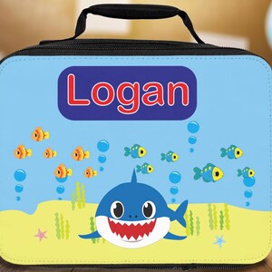 Personalized Baby Shark Lunch Box – Fun Shark Design for Kids | Custom Name Lunch Bag