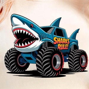 Monster PNG, Megalodon Monster Truck Png, Max D Monster Truck Png, Monster Truck Png, Sublimation Design, PNG Digital Download PNG