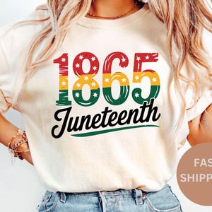 Comfort Colors® Juneteenth Shirt | Black History Tee 1865 | BLM Shirt – Equal Rights, Anti-Racism - African American Black History Month