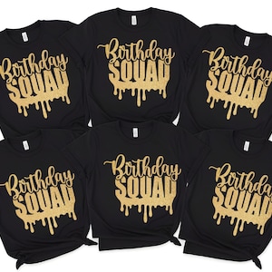 Birthday Squad Shirt: Matching Party Tee for Women