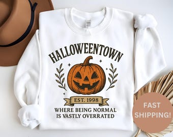 Halloweentown University Sweatshirt: Retro Halloween Apparel