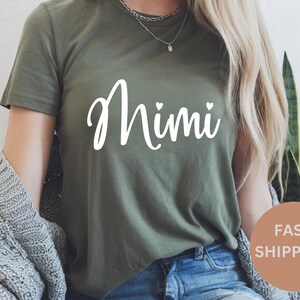 Bluza Mimi - Koszulka Mimi - Koszulka Mimi Mode, Koszulka Mimi, Prezent dla Babci, Nowy Prezent dla Babci, Spersonalizowana Odzież dla Babci - Prezent Mimi