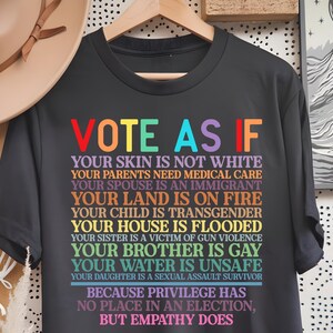 Vote As If T-Shirt – Human Rights Shirt, Protest Apparel, LGBT Rights Gift, Women’s Rights Tee, Pro Choice Shirt, Roe Wade Shirt