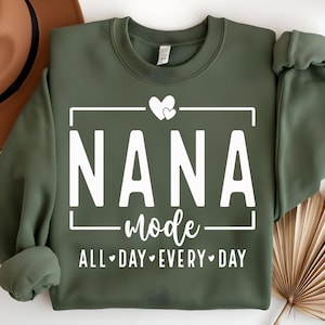 Koszulka Nana – Koszulka Nana Mode, Koszulka Gigi, Prezent dla Babci, Nowy Prezent dla Babci, Spersonalizowana Odzież Babci - Koszulka Babci, Prezent dla Babci