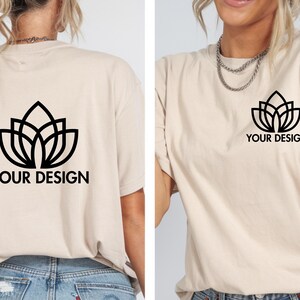 Custom Text Back And Front Shirt, Company Logo Design Shirt, Personalized Custom Shirt, Customize Your Own Shirt, Custom Made Design Shirt