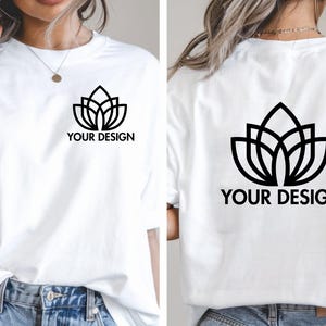 Custom Text Back And Front Shirt, Company Logo Design Shirt, Personalized Custom Shirt, Customize Your Own Shirt, Custom Made Design Shirt