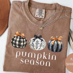 Comfort Colors® Pumpkin Season Shirt, Cute Pumpkin Shirt, Womens Halloween Shirt, Cute Fall Shirt, Pumpkin Season Shirt, Gift For Halloween