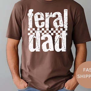 Koszulka Comfort Colors® Feral Dad, Koszulka Feral Dads Club, Nowa koszulka dla taty, Prezent na Dzień Ojca, Najlepsza koszulka dla taty, Ulubiony prezent dla taty, Prezent dla Feral Dad