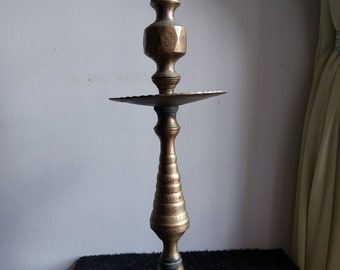 Oriental copper/brass candle holder
