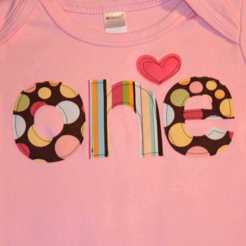 Girls 1st Birthday Outfit Pink and Brown Polkadot Set  12-18 image 1