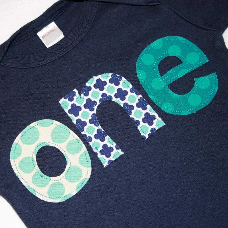 First Birthday Shirt Boy Boys ONE shirt 1st Bday Shirt  image 2