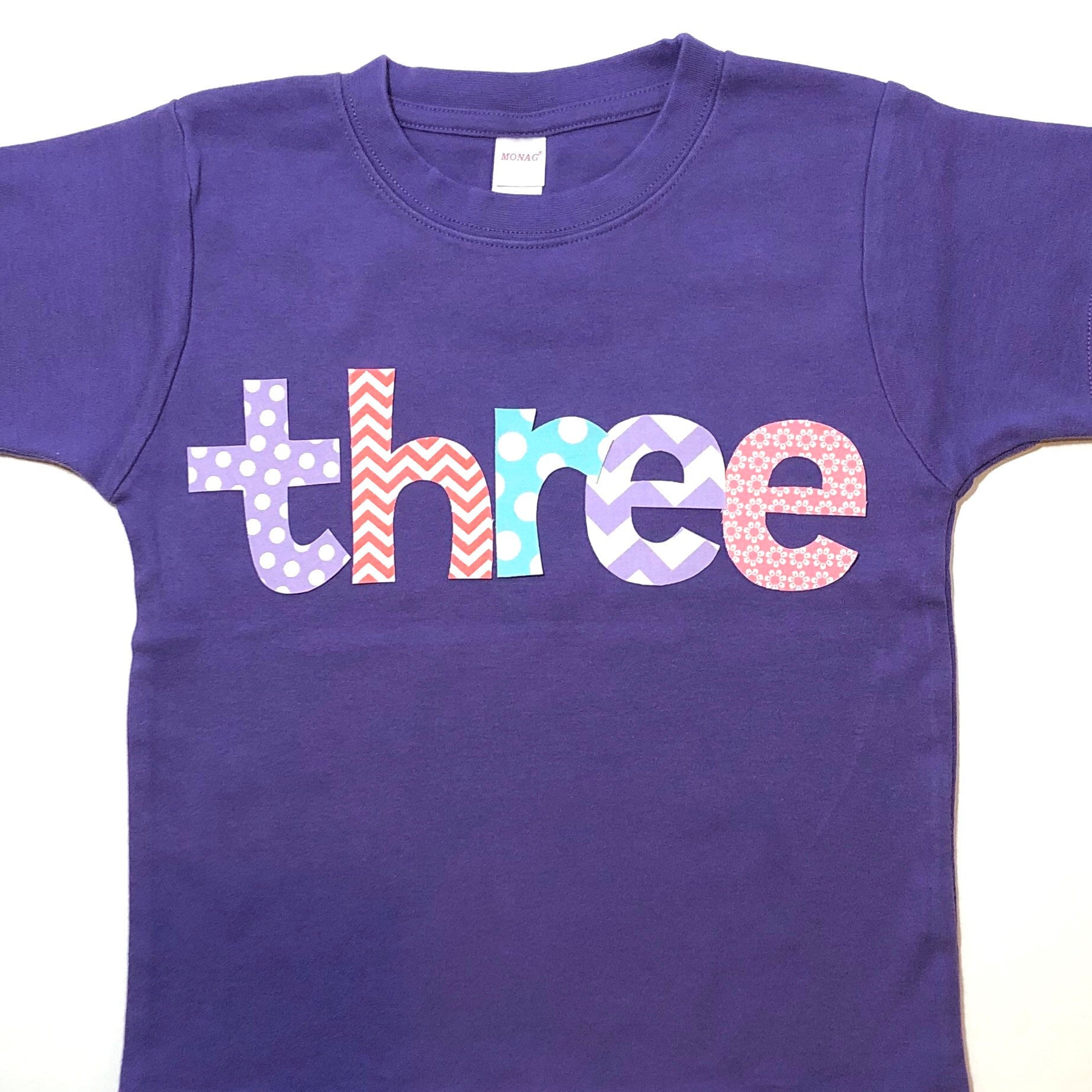 Girls Birthday Shirt Pink Purple Aqua 