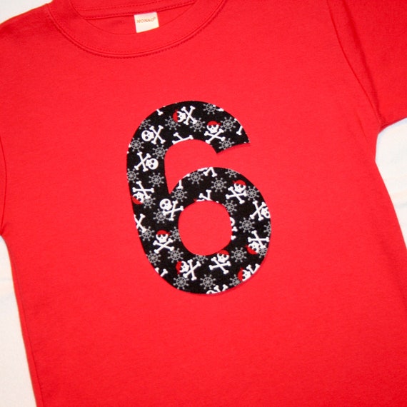 birthday number 6 shirts