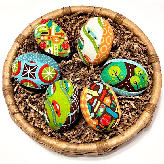 Logbuch-Verlag Decorazione Uovo di Pasqua: Uovo di Pasqua in Carta, da Tavolo e Composizione Pasquale, da Interno, Beige, Moderna, Figure Honeycomb