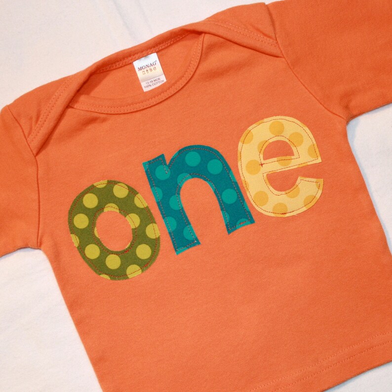 Boys ONE Shirt for First Birthday 1218 Month Long Sleeve Etsy