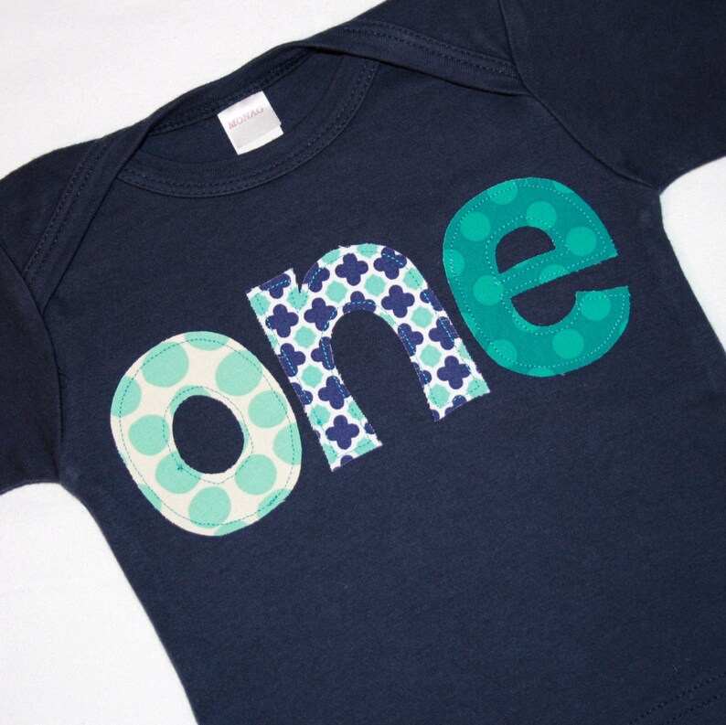 First Birthday Shirt Boy Boys ONE shirt 1st Bday Shirt  image 0