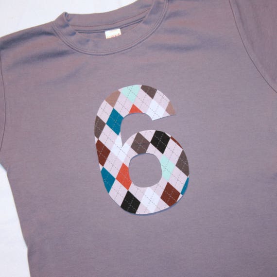 birthday number 6 shirts