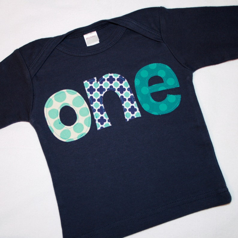 First Birthday Shirt Boy Boys ONE shirt 1st Bday Shirt  image 3