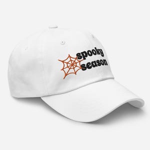 Spooky Season Halloween Dad hat, embroidered halloween baseball hat, halloween spooky hat, unisex everyday hats, halloween gifts idea