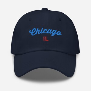 Chicago, IL Hat, Destination Hat, City Hat, Dad hat aesthetic, Trendy hat, minimalist hat, Travel Cap, Chicago Hat, Souvenir Hat