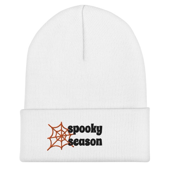 Spooky Season Halloween Beanie, Embroidered Halloween Beanie  display picture 2