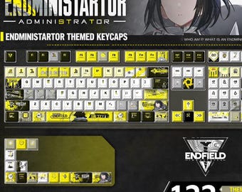 Arknights Endfield Keycap Set - Endministrator 122 Keys Custom Set | Cherry Profile | Top Printed