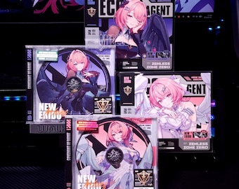 Zenless Zone Zero Agent Archive CD/DVD Collector's Set | Fan-Made NFC id card + Exclusive Documents | zzz Memorabilia Gift